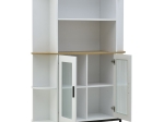 ΒΙΤΡΙΝΑ XARVEY INART ΛΕΥΚΟ-ΦΥΣΙΚΟ ΞΥΛΟ 110X38X160ΕΚ