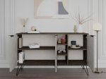 ΜΠΟΥΦΕΣ CLARA PAKOWORLD LIGHT ΚΑΡΥΔΙ-ΓΚΡΙ ΜΑΡΜΑΡΟΥ 142X35.5X83ΕΚ