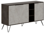 ΜΠΟΥΦΕΣ CLARA PAKOWORLD LIGHT ΚΑΡΥΔΙ-ΓΚΡΙ ΜΑΡΜΑΡΟΥ 142X35.5X83ΕΚ