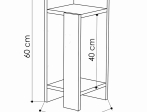 ΚΟΜΟΔΙΝΟ IMMERSE PAKOWORLD ΣΕΤ 2 ΤΜΧ. ANTIQUE ΛΕΥΚΟ-ΓΚΡΙ 27X25X60ΕΚ