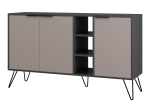 ΜΠΟΥΦΕΣ CLARA PAKOWORLD ΣΕ ΜΟΚΑ-ΑΝΘΡΑΚΙ ΑΠΟΧΡΩΣΗ 142X35,6X83ΕΚ