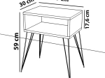 ΚΟΜΟΔΙΝΟ NAIDA PAKOWORLD ΜΑΥΡΟ ΜΑΡΜΑΡΟΥ ΜΕΛΑΜΙΝΗΣ 45X30X59ΕΚ