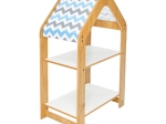ΡΑΦΙΕΡΑ MONTESSORI ZOILEN PAKOWORLD ΦΥΣΙΚΟ-ΛΕΥΚΟ-ΜΠΛΕ MDF 50X30X80ΕΚ