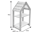 ΡΑΦΙΕΡΑ MONTESSORI ZOILEN PAKOWORLD ΛΕΥΚΟ-ΡΟΖ MDF 50X30X80ΕΚ