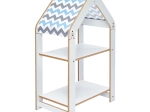 ΡΑΦΙΕΡΑ MONTESSORI ZOILEN PAKOWORLD ΛΕΥΚΟ-ΜΠΛΕ MDF 50X30X80ΕΚ