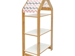 ΡΑΦΙΕΡΑ MONTESSORI ZOILEN I PAKOWORLD ΛΕΥΚΟ-ΦΥΣΙΚΟ-ΡΟΖ MDF 50X30X100ΕΚ