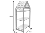 ΡΑΦΙΕΡΑ MONTESSORI ZOILEN I PAKOWORLD ΛΕΥΚΟ-ΡΟΖ MDF 50X30X100ΕΚ