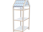 ΡΑΦΙΕΡΑ MONTESSORI ZOILEN I PAKOWORLD ΛΕΥΚΟ-ΜΠΛΕ MDF 50X30X100ΕΚ