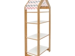 ΡΑΦΙΕΡΑ MONTESSORI ZOILEN II PAKOWORLD ΦΥΣΙΚΟ-ΛΕΥΚΟ-ΡΟΖ MDF 50X30X120ΕΚ