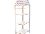 ΡΑΦΙΕΡΑ MONTESSORI ZOILEN II PAKOWORLD ΛΕΥΚΟ-ΡΟΖ MDF 50X30X120ΕΚ