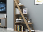 ΒΙΒΛΙΟΘΗΚΗ QUINA PAKOWORLD ΣΕ OAK ΑΠΟΧΡΩΣΗ 100X30X150ΕΚ