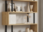 ΒΙΒΛΙΟΘΗΚΗ ZIZA PAKOWORLD ΣΕ OAK  ΑΠΟΧΡΩΣΗ 90X22X162.6ΕΚ