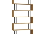 ΒΙΒΛΙΟΘΗΚΗ ZIZA PAKOWORLD ΣΕ OAK  ΑΠΟΧΡΩΣΗ 90X22X162.6ΕΚ