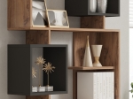 ΒΙΒΛΙΟΘΗΚΗ CUBIX PAKOWORLD ΣΕ SONOMA-ΑΝΘΡΑΚΙ ΑΠΟΧΡΩΣΗ 90X24,6X171,90ΕΚ