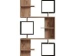 ΒΙΒΛΙΟΘΗΚΗ CUBIX PAKOWORLD ΣΕ SONOMA-ΑΝΘΡΑΚΙ ΑΠΟΧΡΩΣΗ 90X24,6X171,90ΕΚ
