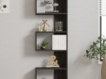ΒΙΒΛΙΟΘΗΚΗ CASCADE PAKOWORLD ΣΕ ΣΚΟΥΡΟ ΚΑΡΥΔΙ ΑΠΟΧΡΩΣΗ 51.8X22X150ΕΚ