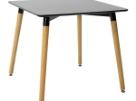 ΤΡΑΠΕΖΙ NATALI PAKOWORLD ΕΠΙΦΑΝΕΙΑ MDF ΜΑΥΡΟ 80X80X75ΕΚ
