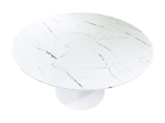 ΤΡΑΠΕΖΙ BALOU I PAKOWORLD MDF ΛΕΥΚΟ ΜΑΡΜΑΡΟΥ Φ120X75ΕΚ