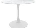 ΤΡΑΠΕΖΙ BALOU I PAKOWORLD MDF ΛΕΥΚΟ ΜΑΡΜΑΡΟΥ Φ120X75ΕΚ