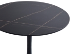ΤΡΑΠΕΖΙ BALOU II PAKOWORLD MDF ΣΕ ΜΑΥΡΟ ΜΑΡΜΑΡΟΥ ΑΠΟΧΡΩΣΗ Φ80X75ΕΚ
