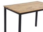 ΤΡΑΠΕΖΙ WITTE PAKOWORLD MDF/METAL ΣΕ SONOMA ΑΠΟΧΡΩΣΗ ΜΕ ΛΕΥΚΟ ΠΟΔΙ 110X70X76ΕΚ