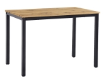 ΤΡΑΠΕΖΙ WITTE PAKOWORLD MDF/METAL ΣΕ SONOMA ΑΠΟΧΡΩΣΗ ΜΕ ΛΕΥΚΟ ΠΟΔΙ 110X70X76ΕΚ