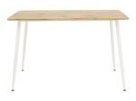 ΤΡΑΠΕΖΑΡΙΑ CUBA-CARON PAKOWORLD ΣΕΤ 5ΤΕΜ SONOMA-ΛΕΥΚΟ 120X80X75ΕΚ