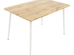 ΤΡΑΠΕΖΑΡΙΑ CUBA-CARON PAKOWORLD ΣΕΤ 5ΤΕΜ SONOMA-ΛΕΥΚΟ 120X80X75ΕΚ