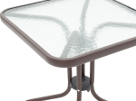 ΤΡΑΠΕΖΙ WATSON PAKOWORLD ΜΕΤΑΛΛΟ ΚΑΦΕ-ΓΥΑΛΙ 60X60X70ΕΚ