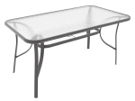 ΤΡΑΠΕΖΙ ENSURE PAKOWORLD ΑΝΘΡΑΚΙ ΜΕΤΑΛΛΟ-TEMPERED ΓΥΑΛΙ 120X70X70ΕΚ