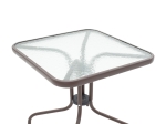 TΡΑΠΕΖΑΡΙΑ OBBI-WATSON PAKOWORLD ΣΕΤ 5ΤΕΜ ΚΑΦΕ ΜΕΤΑΛΛΟ-PE RATTAN 80X80X70ΕΚ