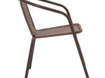 TΡΑΠΕΖΑΡΙΑ OBBI-WATSON PAKOWORLD ΣΕΤ 3ΤΕΜ ΚΑΦΕ ΜΕΤΑΛΛΟ-PE RATTAN 60X60X70ΕΚ