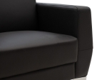ΠΟΛΥΘΡΟΝΑ DERMIS PAKOWORLD INOX-ΤΕΧΝΟΔΕΡΜΑ ΜΑΥΡΟ 88X75X75ΕΚ