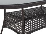 ΤΡΑΠΕΖΙ CELLIN PAKOWORLD ΜΕΤΑΛΛΟ-PE RATTAN ΚΑΦΕ 160X80X77ΕΚ