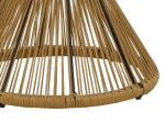 ΤΡΑΠΕΖΙ MABIL PAKOWORLD RATTAN ΦΥΣΙΚΟ-ΓΥΑΛΙ Φ50X55ΕΚ