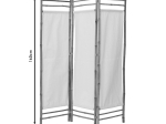ΠΑΡΑΒΑΝ BARRA PAKOWORLD BAMBOO ΦΥΣΙΚΟ-ΕΚΡΟΥ 135X3X160ΕΚ