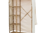 ΥΦΑΣΜΑΤΙΝΗ ΝΤΟΥΛΑΠΑ JAEL PAKOWORLD BAMBOO ΦΥΣΙΚΟ-ΕΚΡΟΥ 110X40X170ΕΚ