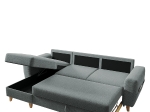 ΚΑΝΑΠΕΣ ΓΩΝΙΑΚΟΣ ARTELIBRE ΑΝΑΣΤΡΕΨΙΜΗ ΓΩΝΙΑ JESSIE 235X160X85CM ΑΝΟΙΧΤΟ ΓΚΡΙ