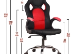 ΚΑΡΕΚΛΑ ΓΡΑΦΕΙΟΥ ARTELIBRE GAMING IAXH ΚΟΚΚΙΝΟ/ΜΑΥΡΟ MESH 60X69X110-118CM