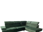 ΚΑΝΑΠΕΣ ΓΩΝΙΑΚΟΣ ARTELIBRE OZMA ΠΡΑΣΙΝΟ ΥΦΑΣΜΑ 254X160X70CM