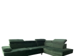 ΚΑΝΑΠΕΣ ΓΩΝΙΑΚΟΣ ARTELIBRE OZMA ΠΡΑΣΙΝΟ ΥΦΑΣΜΑ 254X160X70CM
