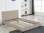 ΚΡΕΒΑΤΙ ARTELIBRE AZALEA CAPUCCINO PU 213X128X88CM (ΣΤΡΩΜΑ 120X200CM)