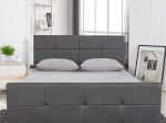 ΚΡΕΒΑΤΙ ARTELIBRE ANEMONE ΓΚΡΙ PU 217X160X93CM (ΣΤΡΩΜΑ 150X200CM)