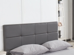 ΚΡΕΒΑΤΙ ARTELIBRE ANEMONE ΓΚΡΙ PU 217X160X93CM (ΣΤΡΩΜΑ 150X200CM)
