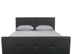 ΚΡΕΒΑΤΙ ARTELIBRE ANEMONE ΜΑΥΡΟ PU ΜΕ ΑΠΟΘΗΚΕΥΤΙΚΟ ΧΩΡΟ 217X170X100CM (ΣΤΡΩΜΑ 160X200CM)