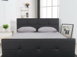 ΚΡΕΒΑΤΙ ARTELIBRE ANEMONE ΜΑΥΡΟ PU ΜΕ ΑΠΟΘΗΚΕΥΤΙΚΟ ΧΩΡΟ 217X170X100CM (ΣΤΡΩΜΑ 160X200CM)