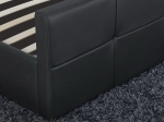 ΚΡΕΒΑΤΙ ARTELIBRE ANEMONE ΜΑΥΡΟ PU ΜΕ ΑΠΟΘΗΚΕΥΤΙΚΟ ΧΩΡΟ 217X170X100CM (ΣΤΡΩΜΑ 160X200CM)