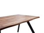 ΤΡΑΠΕΖΙ ΤΡΑΠΕΖΑΡΙΑΣ ARTELIBRE AOSA HONEY MAPLE/ΜΑΥΡΟ MDF/ΜΕΤΑΛΛΟ 160X90X76CM