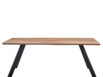 ΤΡΑΠΕΖΙ ΤΡΑΠΕΖΑΡΙΑΣ ARTELIBRE AOSA HONEY MAPLE/ΜΑΥΡΟ MDF/ΜΕΤΑΛΛΟ 200X100X76CM