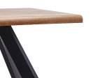 ΤΡΑΠΕΖΙ ΤΡΑΠΕΖΑΡΙΑΣ ARTELIBRE AOSA HONEY MAPLE/ΜΑΥΡΟ MDF/ΜΕΤΑΛΛΟ 200X100X76CM